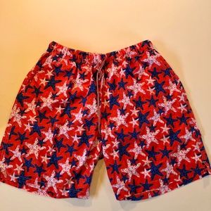 Peter Millar Star Fish Swim Trunks Mens SZ L